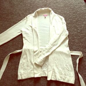 Lily Pulitzer White Cardigan vguc